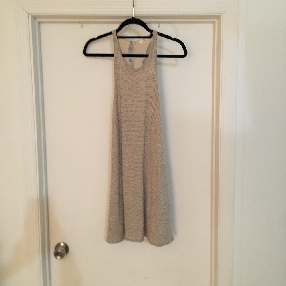 Simple flowy tan dress